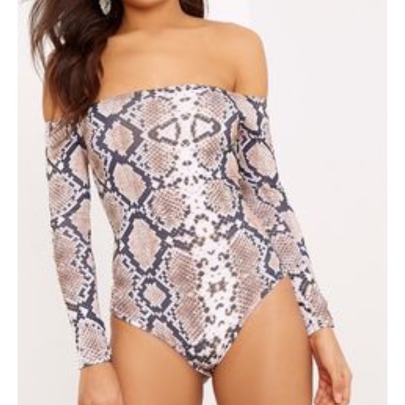 snake print unitard